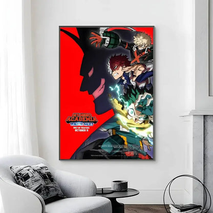 C-Classic Anime My Hero Academia Third Poster Canvas painting poster with prints Home bedroom living room decoration gift
