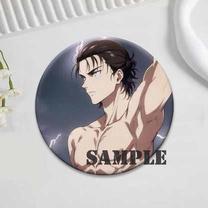 Anime Attack on Titan Brooches Exquisite Badge Eren Jäger Mikasa Ackerman Armin Arlert Levi Rivaille Rival Ackerman Cartoon Pins