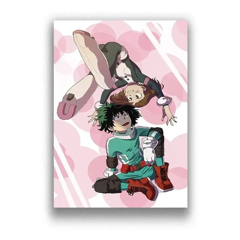 My Hero Academia Poster Anime Decor Bar Cafe Canvas Painting Posters and Prints Wall Art Pictures for Living Room Decoration
