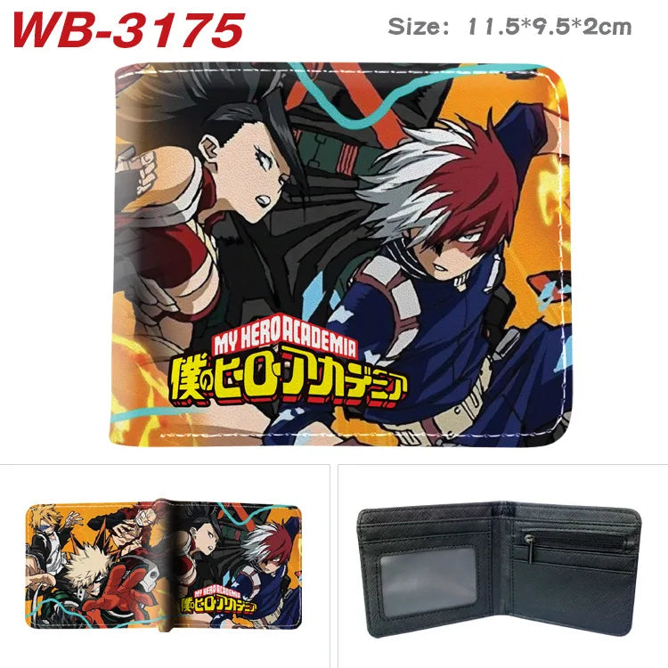 My Hero Academia Cartoon Short Wallet Anime Coin Purse with Card Holder