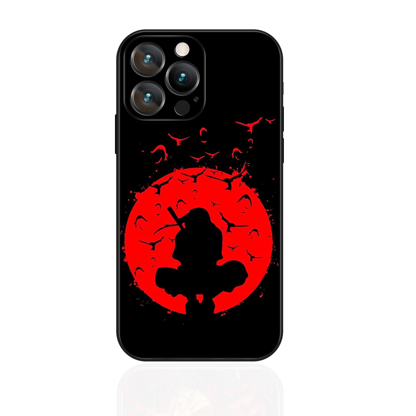 MINISO Phone Case for iPhone 17 Pro Akatsuki Uchiha Itachi Anime Soft Silicon Cover for iPhone 16 15 14 13 12 17 Pro Max Plus