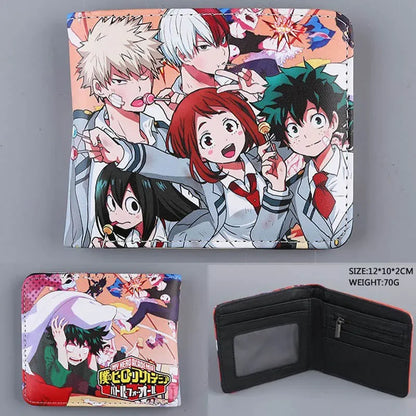 Anime My Hero Academia Todoroki Shoto Men's Wallets Midoriya Izuku Card Holders Purse