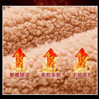 Anime Akaza Men Fleece Lined Thickened Sweatshirt Demons Slayer Winter Warm Clothes Women Clothing Plus Size Round Neck Pullover