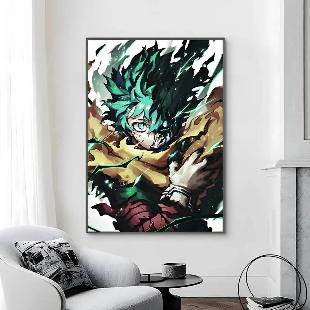 My Hero Academia Poster Canvas Art Print  Perfect Bedroom Wall Decor  Gift