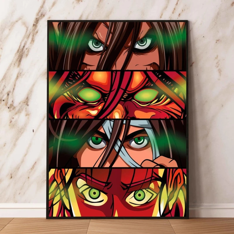 Print On Canvas Naruto High Quality Art Wall Decor Gifts Children's Bedroom Decor Modular Prints Poster Home Hanging