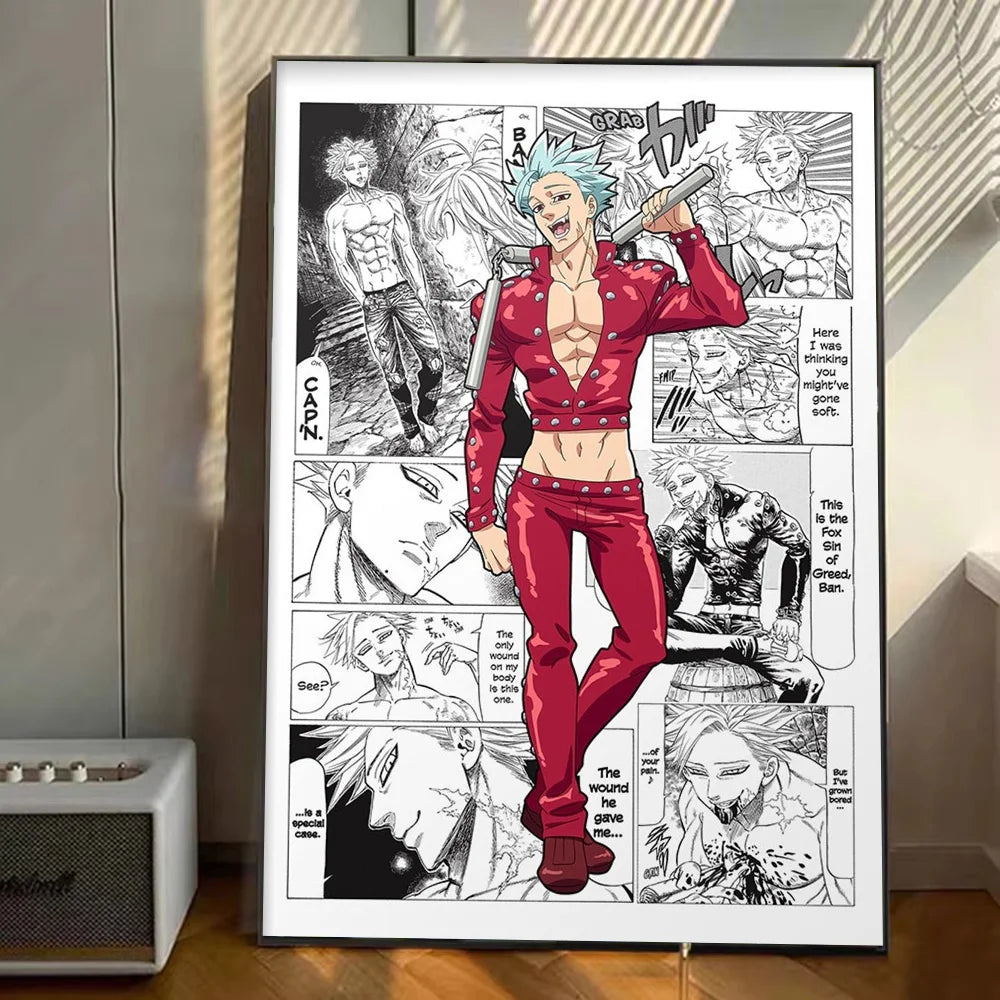 My Hero Academia Anime Poster Stickers Art Wall Murals Decor Game Room Decor Gifts Kawaii HD Painting Cat Cars