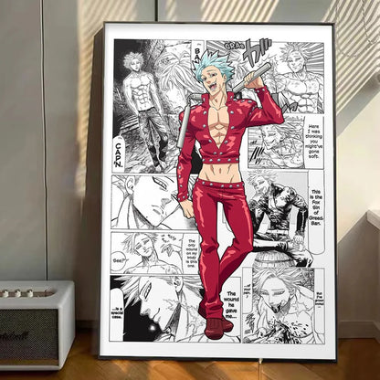 My Hero Academia Anime Poster Stickers Art Wall Murals Decor Game Room Decor Gifts Kawaii HD Painting Cat Cars