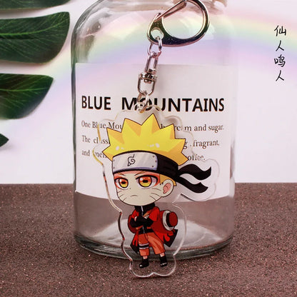 Anime Tobi Uchiha Obito Itachi Madara Uzumaki Hatake Kakashi Hyuga Hinata Deidara Acrylic Keychains Pendants Figure Toys Gifts