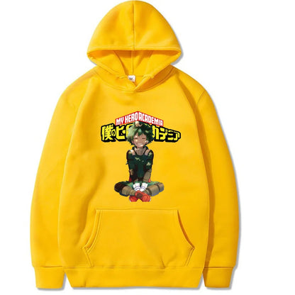 My Hero Academia Hoodies Graphic Fashion Sweatshirt Hip Hop Casual Unisex Autumn Winter Harajuku Fleece Streetwear Tops