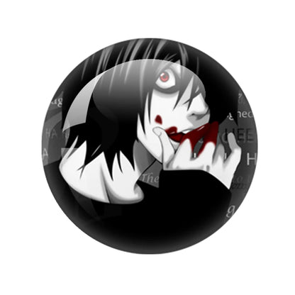 Death Note Sign Photo 12mm-40mm Anime Photo Glass Cabochon Demo Flat Back Making Findings Jewelry Findings