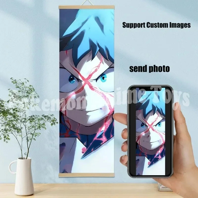 My Hero Academia Poster: Hanging Scroll, HD Quality Wall Art, Retro Posters for Home Room Wall Decoration