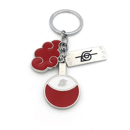 New Pendant Keychains Uzumaki Naruto Anime Figures Accessories Akatsuki Itachi Manga Men Key Chain Fans Gift Kids Toys Keyrings
