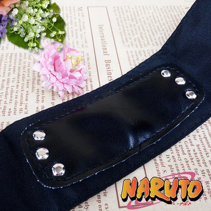 Anime Figures Headbands Guard Ninja Accessories Uzumaki Hatake Kakashi Head Belt Cosplay Props Kids Toys Cool Gift