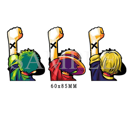 1 Piece Anime Naruto Dragon Ball Z Goku/Vegeta Magic Motion Small Stickers Waterproof Decals for Phone,cup,laptop Etcs Toy Gifts