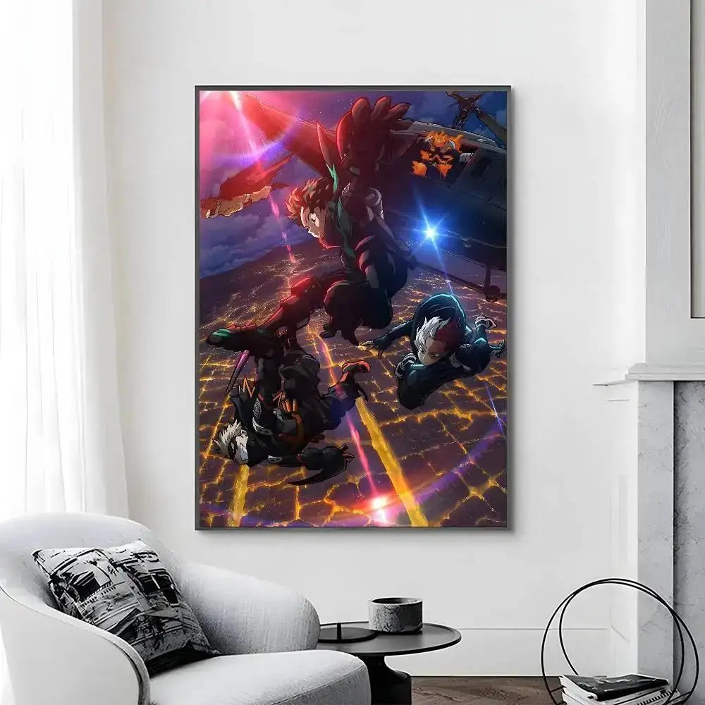 My Hero Academia Poster Canvas Art Print  Perfect Bedroom Wall Decor  Gift
