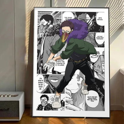 My Hero Academia Anime Poster Stickers Art Wall Murals Decor Game Room Decor Gifts Kawaii HD Painting Cat Cars