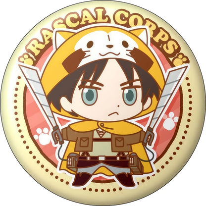 Attack on Titan Q-Version Anime Badge Handmade Cartoon Brooches Eren Jaeger Armin Arlert Lapel Pins Backpack Hat Decorations