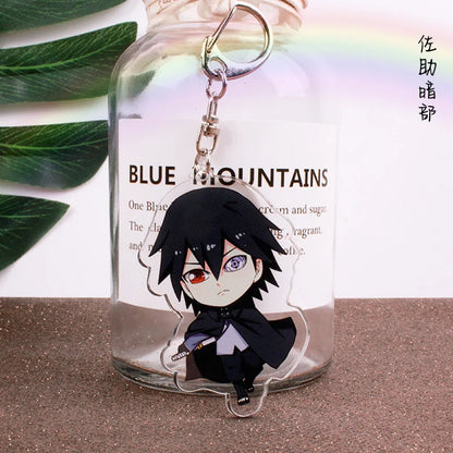 Anime Tobi Uchiha Obito Itachi Madara Uzumaki Hatake Kakashi Hyuga Hinata Deidara Acrylic Keychains Pendants Figure Toys Gifts