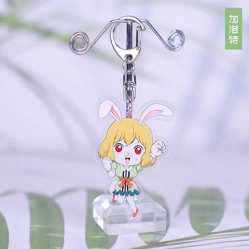 Anime One Piece Luffy Charlotte Linlin Katakuri Edward Newgate Donquixote Doflamingo Jinbe Acrylic Keychains Pendants Figure Toy