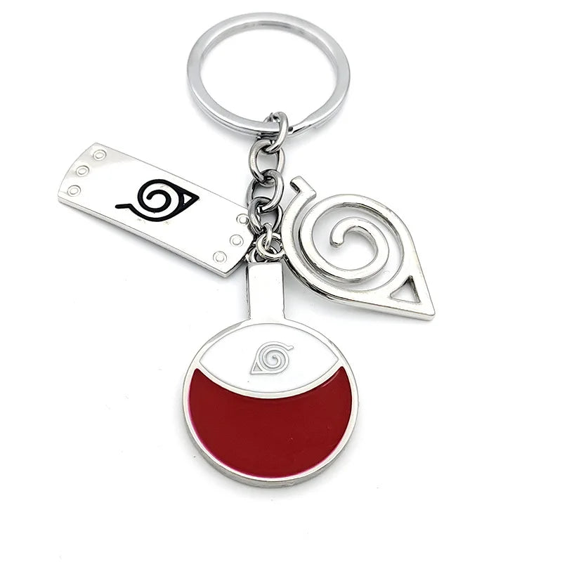 New Pendant Keychains Uzumaki Naruto Anime Figures Accessories Akatsuki Itachi Manga Men Key Chain Fans Gift Kids Toys Keyrings