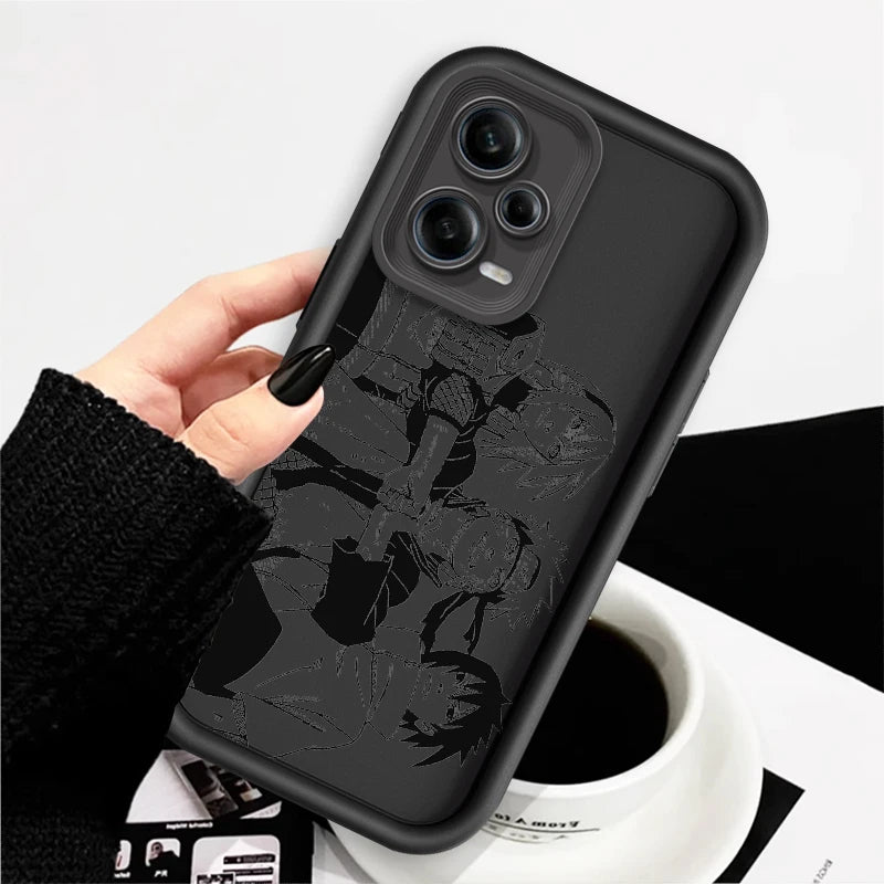 Anime Naruto Fashion Cool Cute Eye Ladder For Xiaomi Redmi Note 13 12 12C 11 11S 10 10C 10A 9C 9A Pro 5G TPU Phone Case