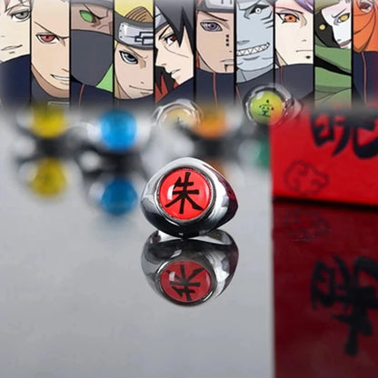 Anime Cosplay toy Ring Set Akatsuki Itachi Ring For Women Men Metal Finger Jewelry Accessories Cool Best Friend Child Gift