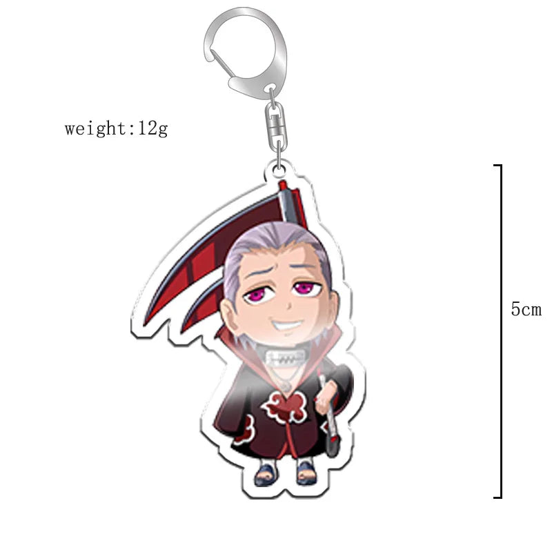40Style Uzumaki Uchiha Sakura Gaara Obito Itachi Madara Hatake Kakashi Anime Figures Acrylic Keychains Fans Gift
