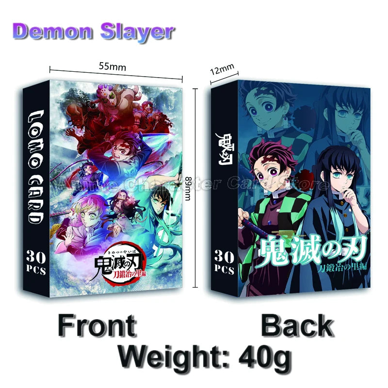 LOMO Card 30Pcs/Set Anime Sailor Moon One Piece Naruto JOJO SAO Cards Photocards Hobby Game Collection Toys For Children Gifts