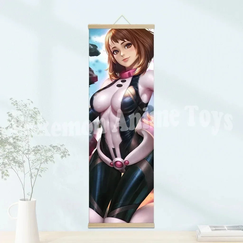 My Hero Academia Poster: Hanging Scroll, HD Quality Wall Art, Retro Posters for Home Room Wall Decoration