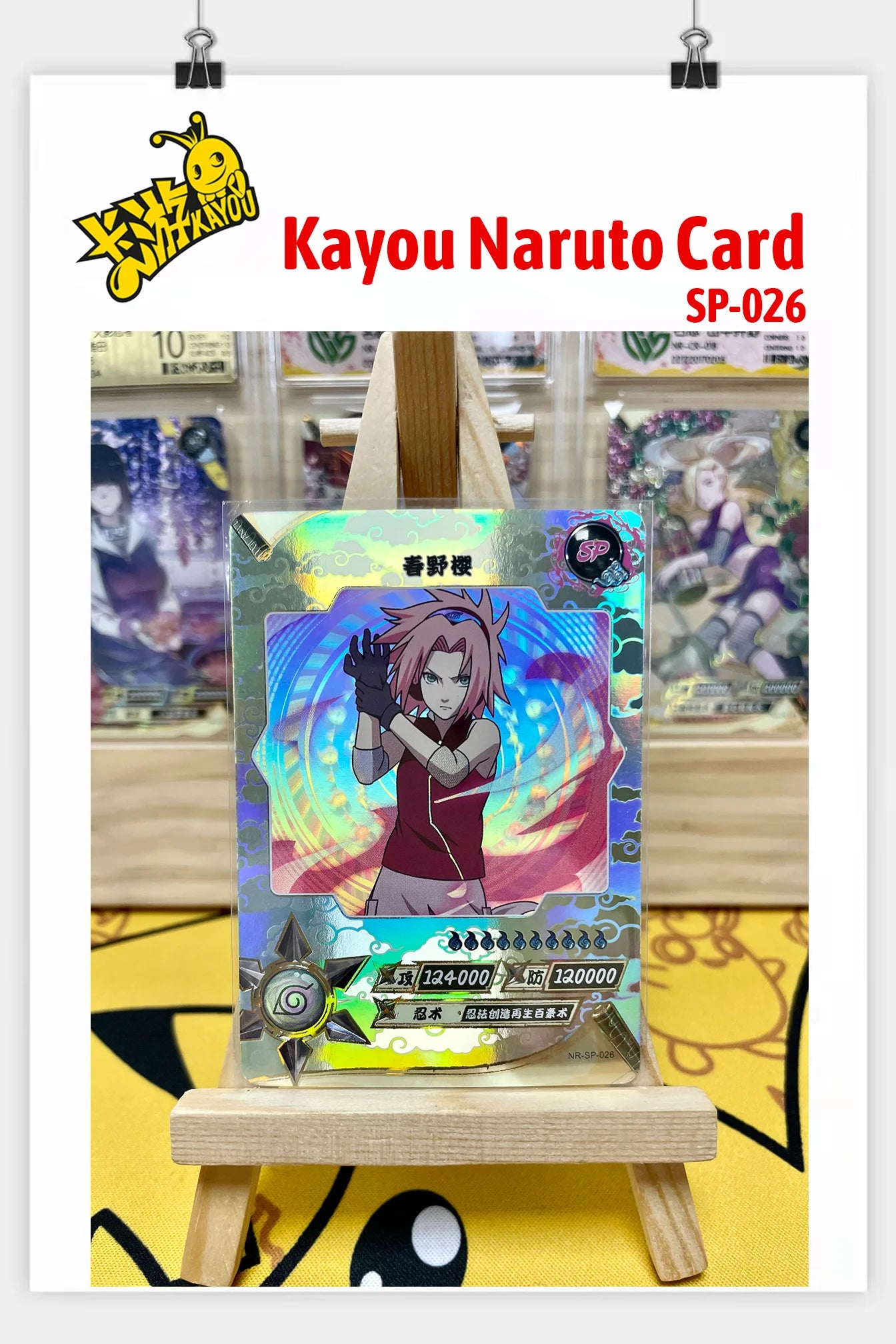Kayou Genuine Anime Naruto Card SP Full Series No.001-040 Gaara Uzumaki Naruto Namikaze Minato Rare Collection Card Toy Gift