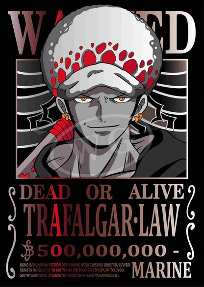 One Piece Pastable Canvas Painting Anime Figure Luffy All Characters WANTED HD Print Picture for Bedroom Wall Decoration Poster