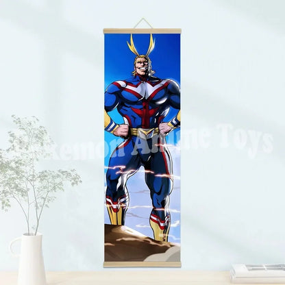 My Hero Academia Poster: Hanging Scroll, HD Quality Wall Art, Retro Posters for Home Room Wall Decoration