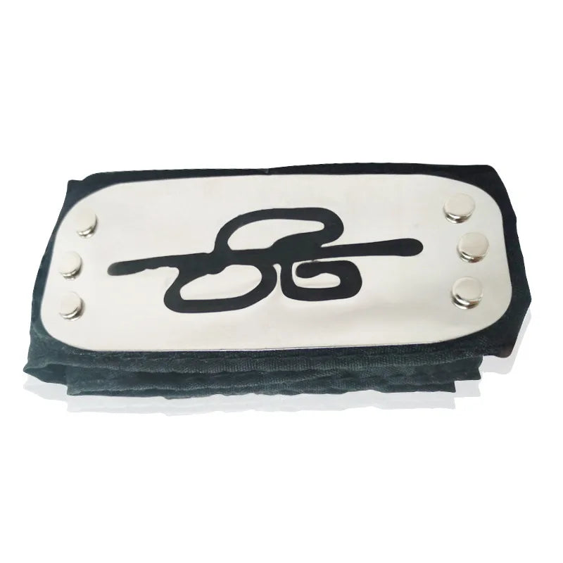 Anime Figures Headbands Guard Ninja Accessories Uzumaki Hatake Kakashi Head Belt Cosplay Props Kids Toys Cool Gift