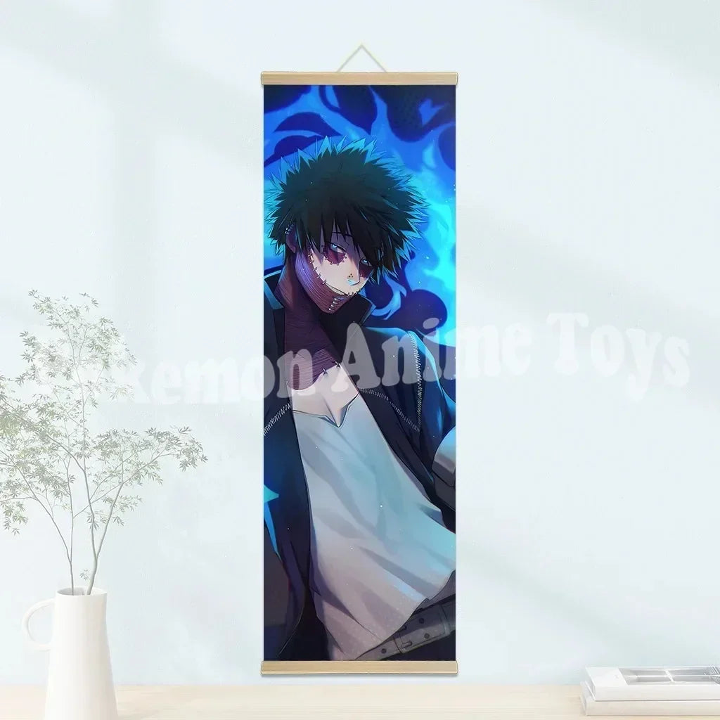 My Hero Academia Poster: Hanging Scroll, HD Quality Wall Art, Retro Posters for Home Room Wall Decoration