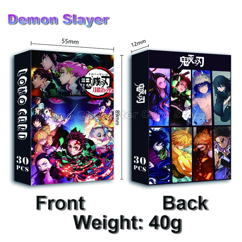 LOMO Card 30Pcs/Set Anime Sailor Moon One Piece Naruto JOJO SAO Cards Photocards Hobby Game Collection Toys For Children Gifts