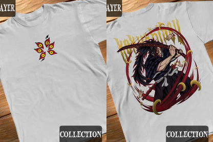 Japanese Hot Blooded Anime T-shirt Men Women Kokushibo Graphic Oversized Y2k Harajuku High Quality T-shirt Female Male Clothing