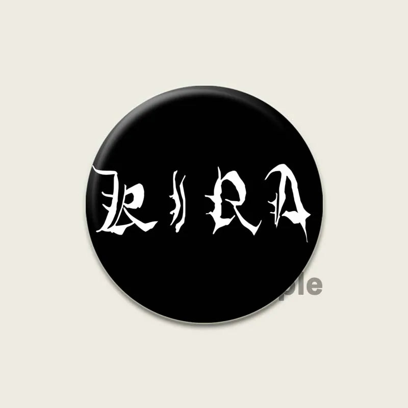 Death Note HD Print Anime Pins Handmade Round Brooches L Killer Yagami Light Cosplay Badge Backpacks Jewelry Gifts Accessory
