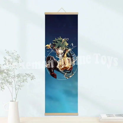 My Hero Academia Poster: Hanging Scroll, HD Quality Wall Art, Retro Posters for Home Room Wall Decoration