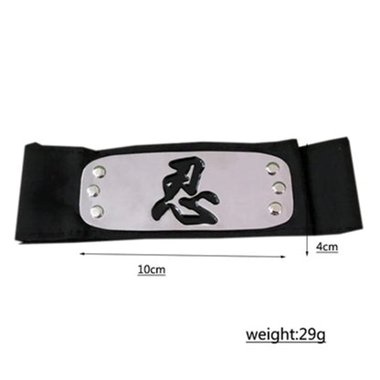 Anime Akatsuki Kakashi Konoha Headband Cosplay Costumes Accessories Itachi Akatsuki Armband Toys Props Figure Model Gift