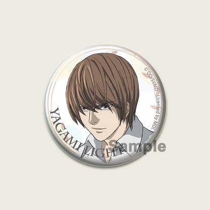 Death Note HD Print Anime Pins Handmade Round Brooches L Killer Yagami Light Cosplay Badge Backpacks Jewelry Gifts Accessory