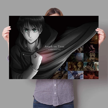 Anime Attack On Titan Canvas Poster  Artistic Wall Decor for Bedroom Living Room Perfect Quality Home Decoration