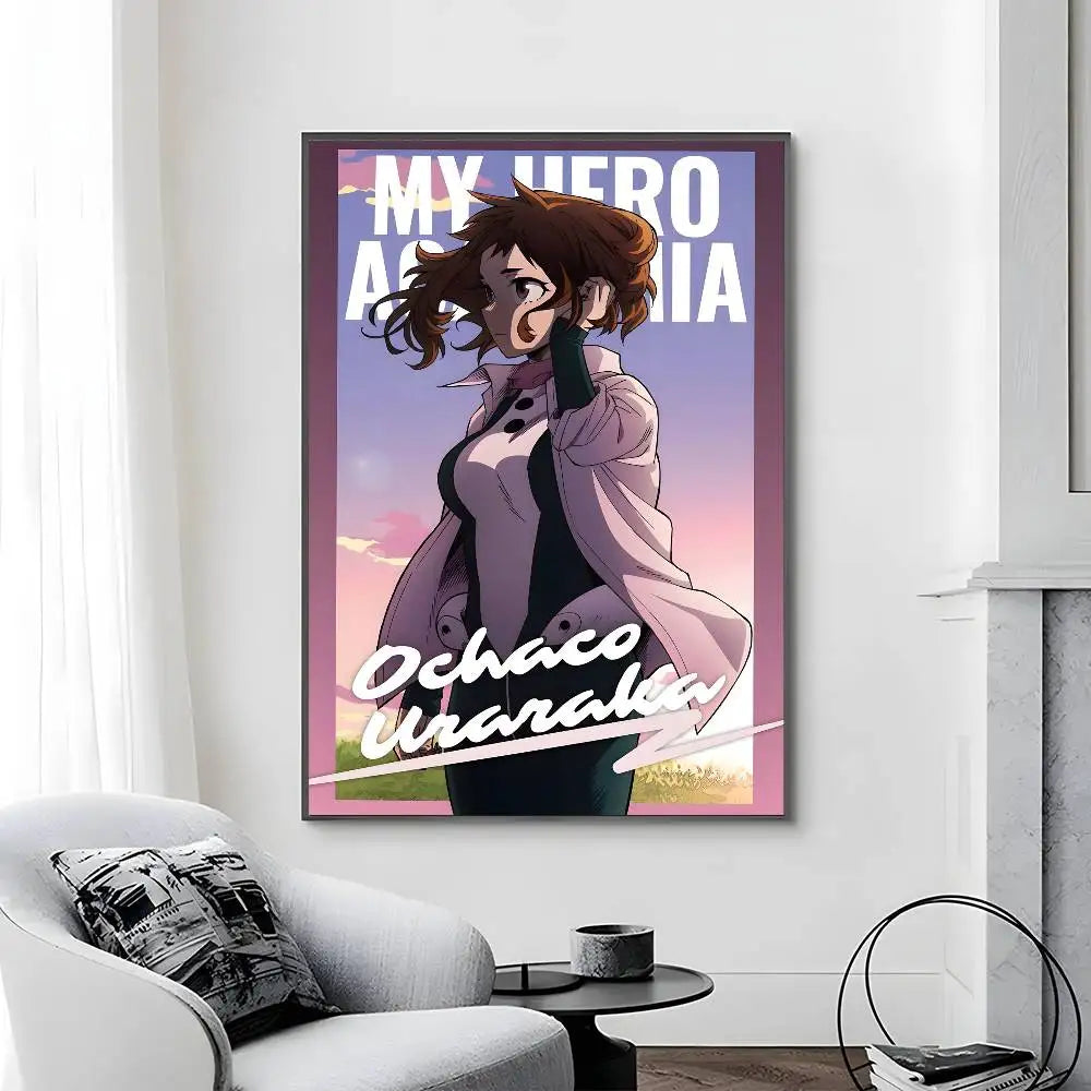 C-Classic Anime My Hero Academia Third Poster Canvas painting poster with prints Home bedroom living room decoration gift