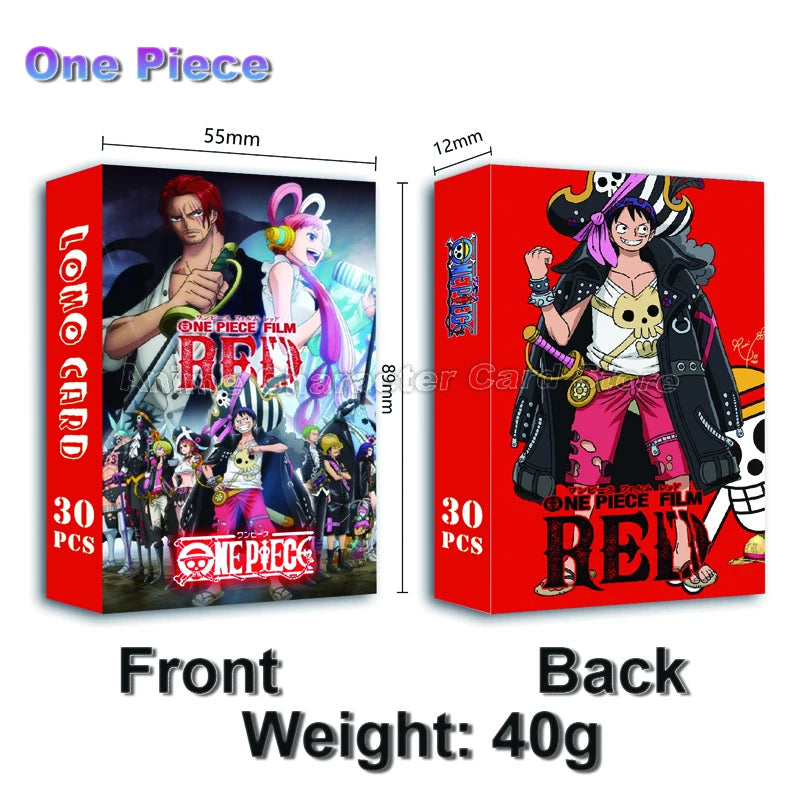 LOMO Card 30Pcs/Set Anime Sailor Moon One Piece Naruto JOJO SAO Cards Photocards Hobby Game Collection Toys For Children Gifts