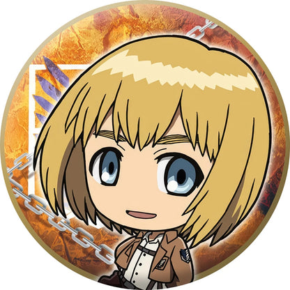 Attack on Titan Q-Version Anime Badge Handmade Cartoon Brooches Eren Jaeger Armin Arlert Lapel Pins Backpack Hat Decorations