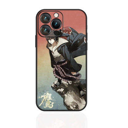MINISO Phone Case for iPhone 17 Pro Akatsuki Uchiha Itachi Anime Soft Silicon Cover for iPhone 16 15 14 13 12 17 Pro Max Plus