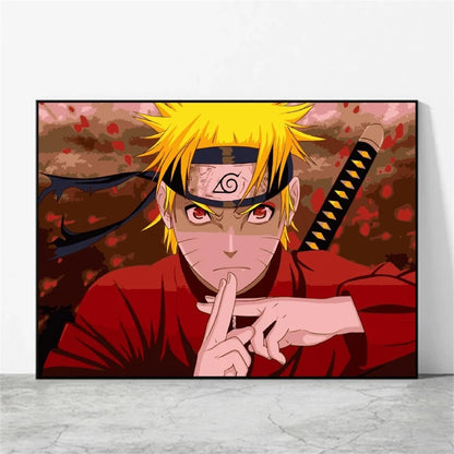 Print On Canvas Naruto High Quality Art Wall Decor Gifts Children's Bedroom Decor Modular Prints Poster Home Hanging