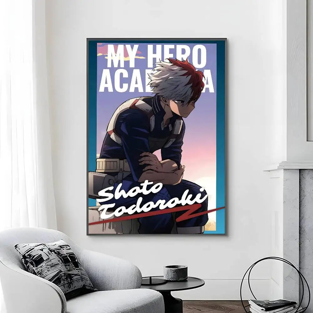 C-Classic Anime My Hero Academia Third Poster Canvas painting poster with prints Home bedroom living room decoration gift