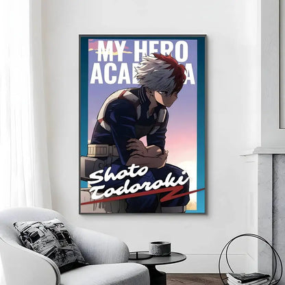 C-Classic Anime My Hero Academia Third Poster Canvas painting poster with prints Home bedroom living room decoration gift