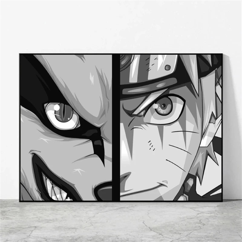 Print On Canvas Naruto High Quality Art Wall Decor Gifts Children's Bedroom Decor Modular Prints Poster Home Hanging