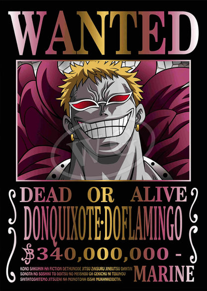 One Piece Pastable Canvas Painting Anime Figure Luffy All Characters WANTED HD Print Picture for Bedroom Wall Decoration Poster